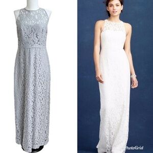 J Crew Pamela lace Maxi formal Dress Size 8
